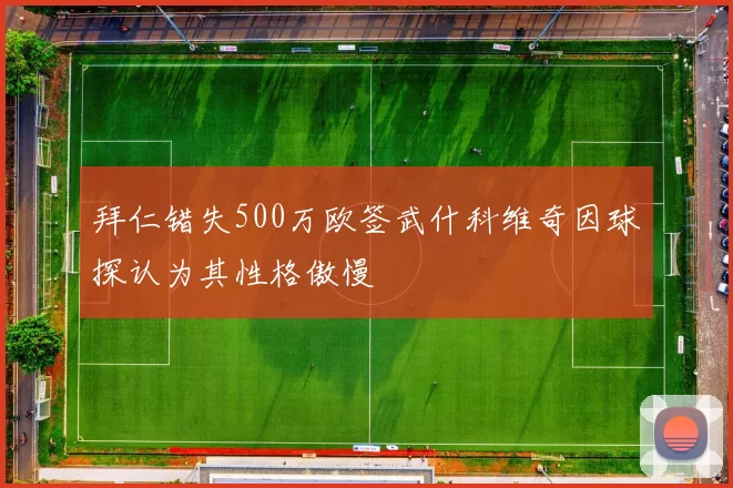 拜仁错失500万欧签武什科维奇因球探认为其性格傲慢